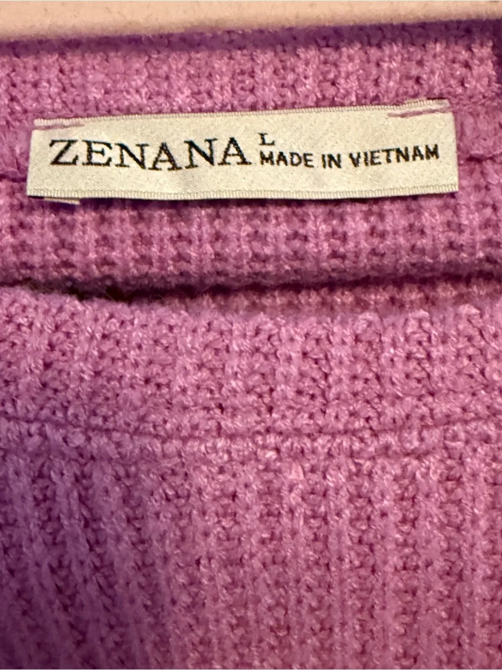 NEW Zenana Womens Two-Piece Dusty Rose Ribbed Pant Set Sz L